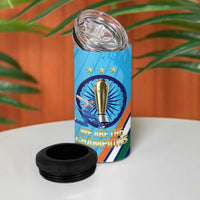 Personalised India Cricket 4 in 1 Can Cooler Tumbler 2025 Men In Blue 3rd Champions Proud