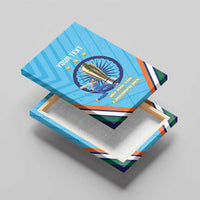 Personalised India Cricket Canvas Wall Art 2025 Men In Blue 3rd Champions Proud