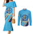 Personalised India Cricket Couples Matching Mermaid Dress and Long Sleeve Button Shirt 2025 Men In Blue 3rd Champions Proud