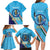 Personalised India Cricket Family Matching Long Sleeve Bodycon Dress and Hawaiian Shirt 2025 Men In Blue 3rd Champions Proud