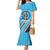 Personalised India Cricket Family Matching Mermaid Dress and Hawaiian Shirt 2025 Men In Blue 3rd Champions Proud