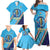 Personalised India Cricket Family Matching Off Shoulder Maxi Dress and Hawaiian Shirt 2025 Men In Blue 3rd Champions Proud