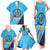 Personalised India Cricket Family Matching Tank Maxi Dress and Hawaiian Shirt 2025 Men In Blue 3rd Champions Proud
