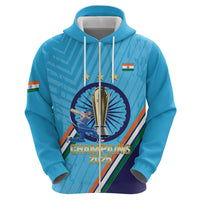 Personalised India Cricket Hoodie 2025 Men In Blue 3rd Champions Proud