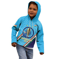 Personalised India Cricket Kid Hoodie 2025 Men In Blue 3rd Champions Proud