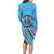 Personalised India Cricket Long Sleeve Bodycon Dress 2025 Men In Blue 3rd Champions Proud