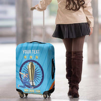 Personalised India Cricket Luggage Cover 2025 Men In Blue 3rd Champions Proud