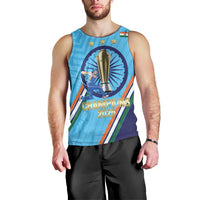Personalised India Cricket Men Tank Top 2025 Men In Blue 3rd Champions Proud