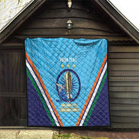 Personalised India Cricket Quilt 2025 Men In Blue 3rd Champions Proud