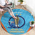 Personalised India Cricket Round Carpet 2025 Men In Blue 3rd Champions Proud