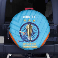 Personalised India Cricket Spare Tire Cover 2025 Men In Blue 3rd Champions Proud