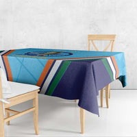 Personalised India Cricket Tablecloth 2025 Men In Blue 3rd Champions Proud