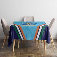 Personalised India Cricket Tablecloth 2025 Men In Blue 3rd Champions Proud
