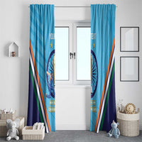 Personalised India Cricket Window Curtain 2025 Men In Blue 3rd Champions Proud