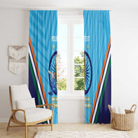 Personalised India Cricket Window Curtain 2025 Men In Blue 3rd Champions Proud