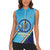 Personalised India Cricket Women Sleeveless Polo Shirt 2025 Men In Blue 3rd Champions Proud