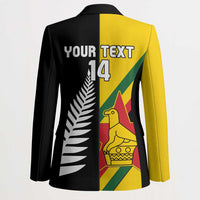 Custom New Zealand and Zimbabwe Blazer NZ Fern Zim Flag Half Style