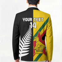 Custom New Zealand and Zimbabwe Blazer NZ Fern Zim Flag Half Style