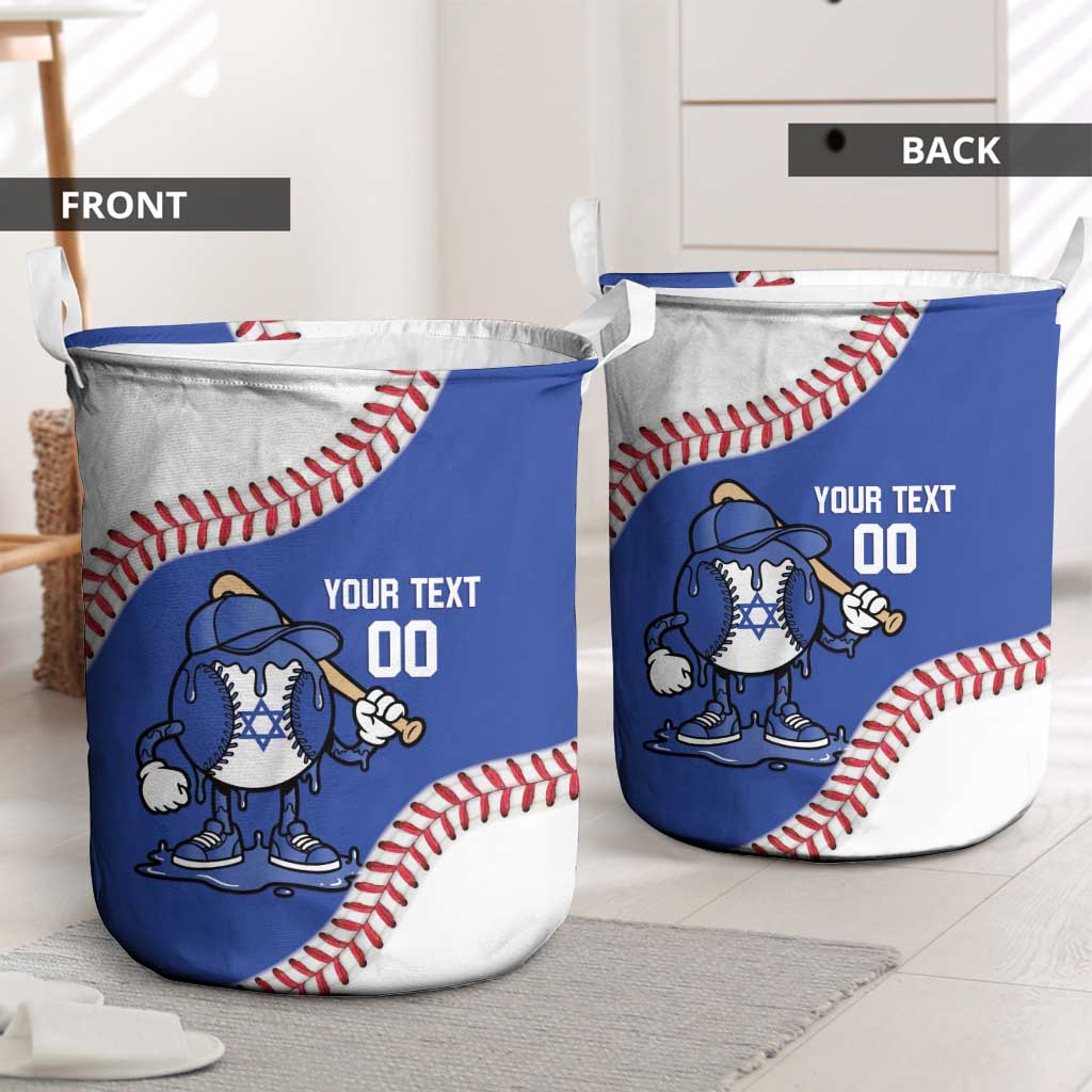 Israel 2026 Baseball Custom Laundry Basket Go Champions Drip Style
