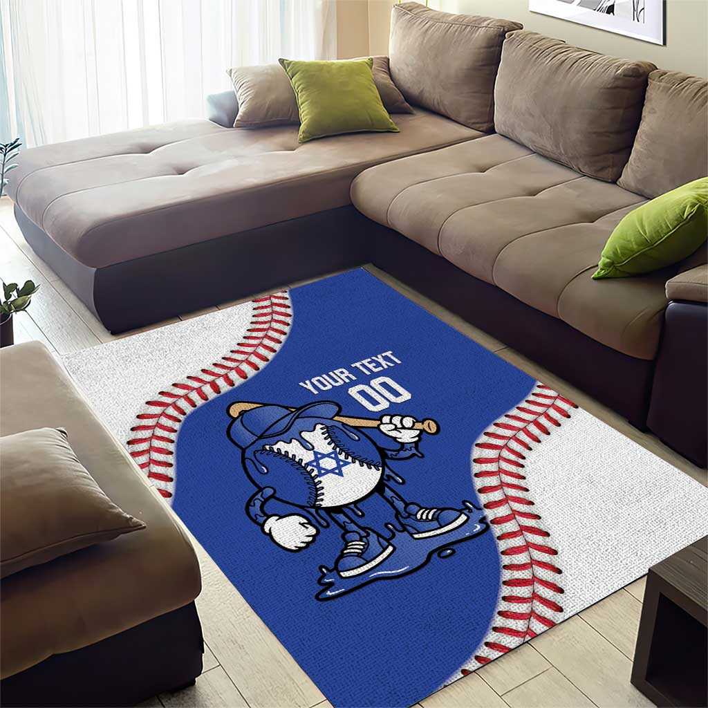 Israel 2026 Baseball Custom Area Rug Go Champions Drip Style
