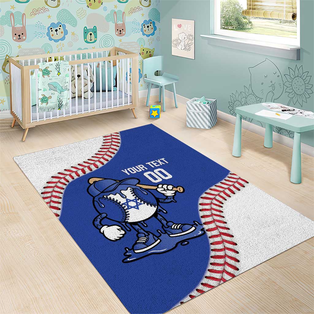 Israel 2026 Baseball Custom Area Rug Go Champions Drip Style