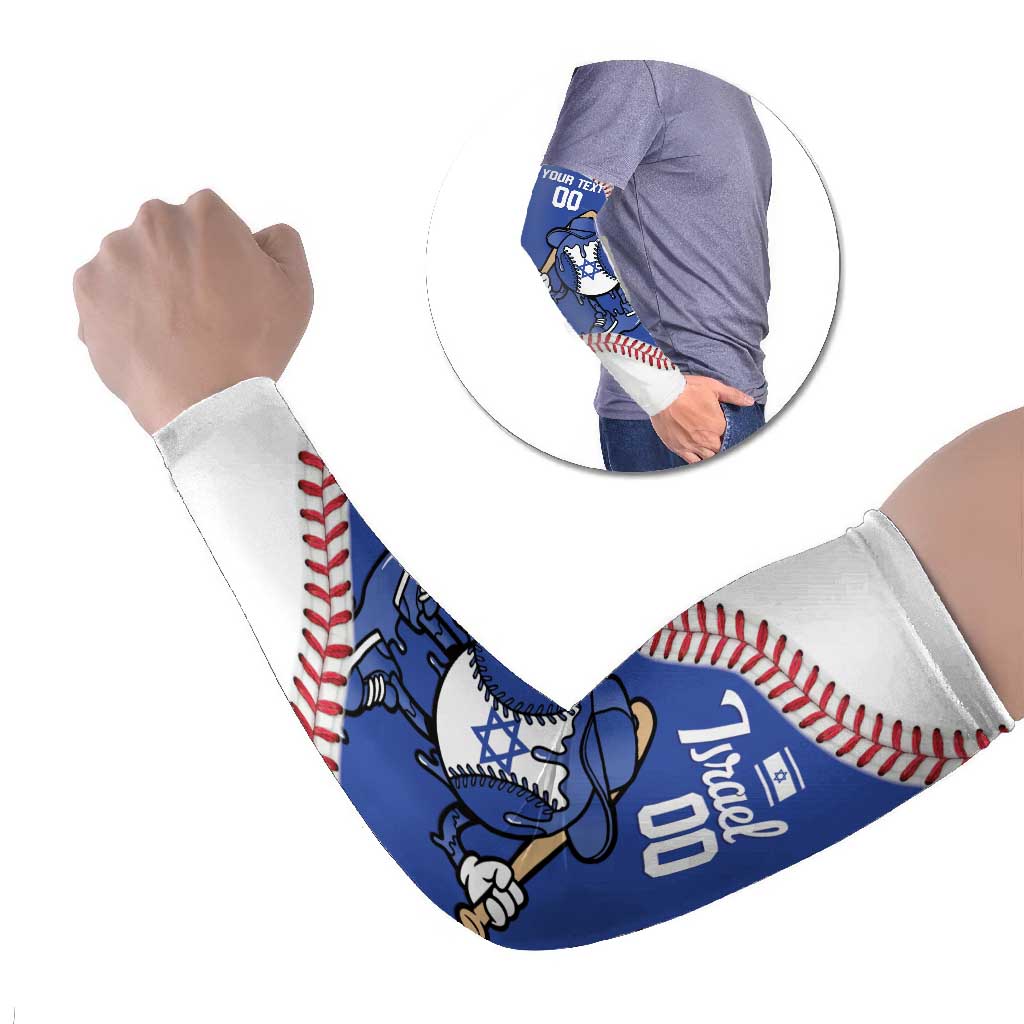 Israel 2026 Baseball Custom Arm Sleeves Go Champions Drip Style