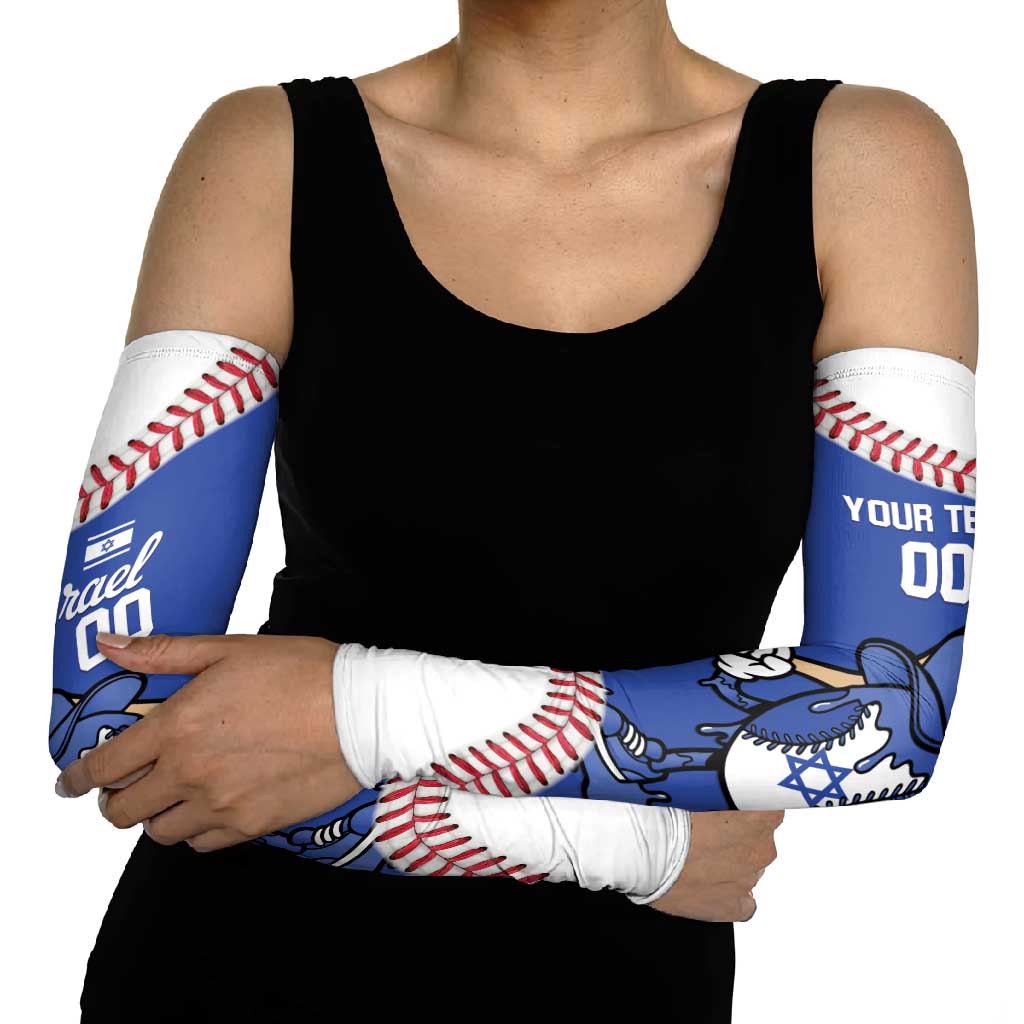 Israel 2026 Baseball Custom Arm Sleeves Go Champions Drip Style