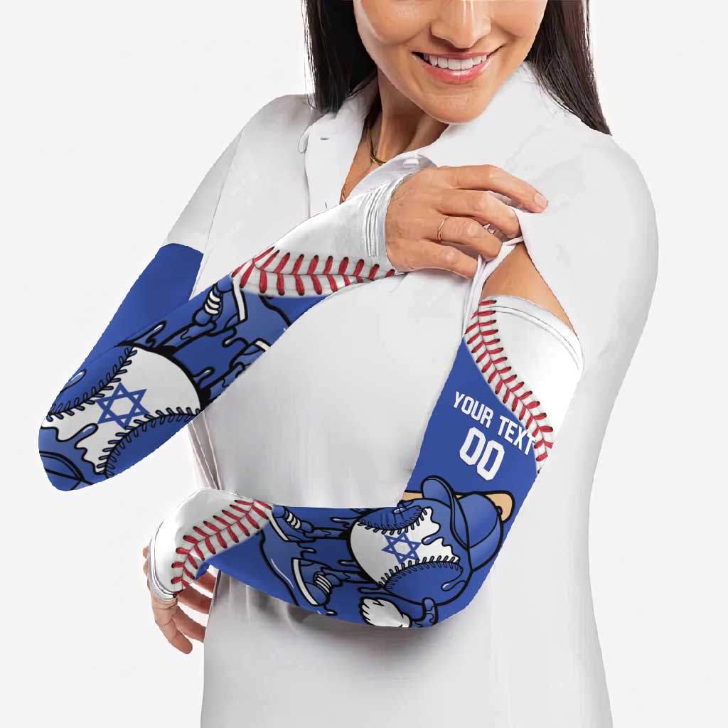 Israel 2026 Baseball Custom Arm Sleeves Go Champions Drip Style