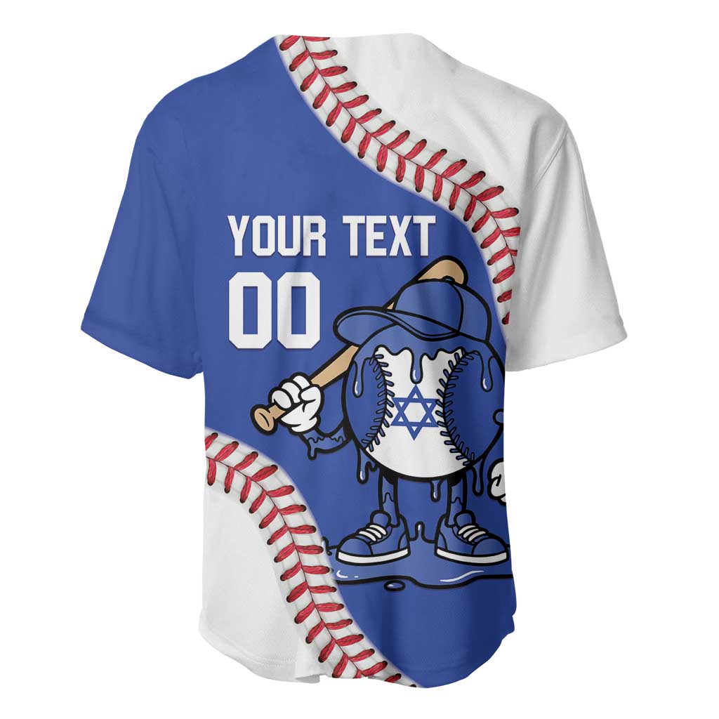 Israel 2026 Baseball Custom Baseball Jersey Go Champions Drip Style
