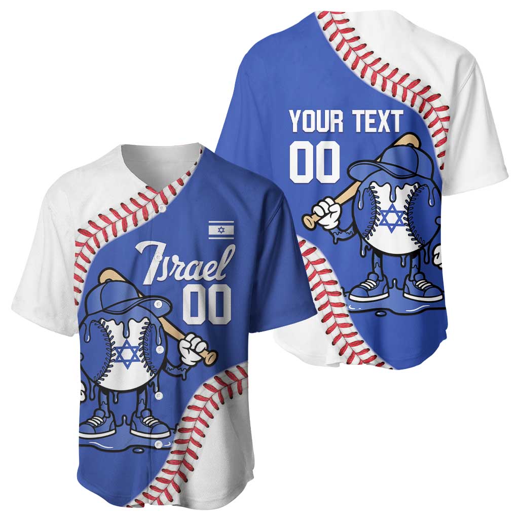 Israel 2026 Baseball Custom Baseball Jersey Go Champions Drip Style