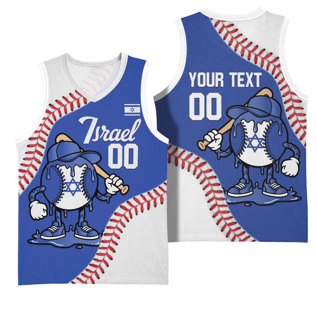Israel 2026 Baseball Custom Basketball Jersey Go Champions Drip Style