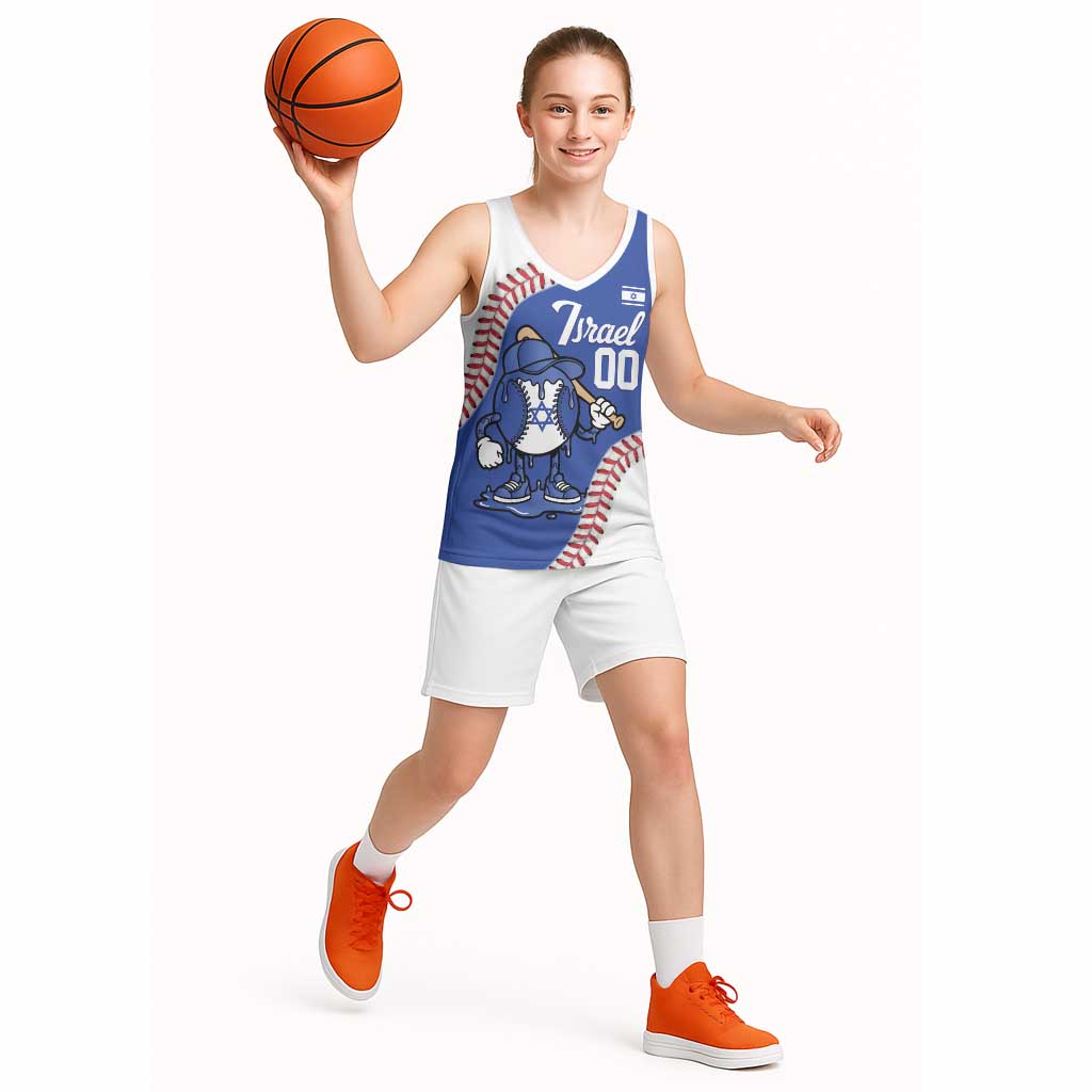 Israel 2026 Baseball Custom Basketball Jersey Go Champions Drip Style