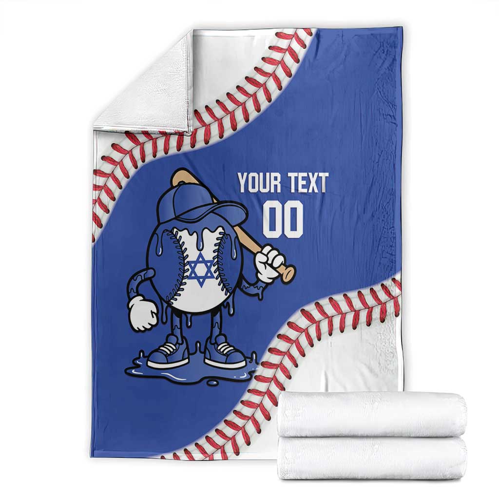 Israel 2026 Baseball Custom Blanket Go Champions Drip Style