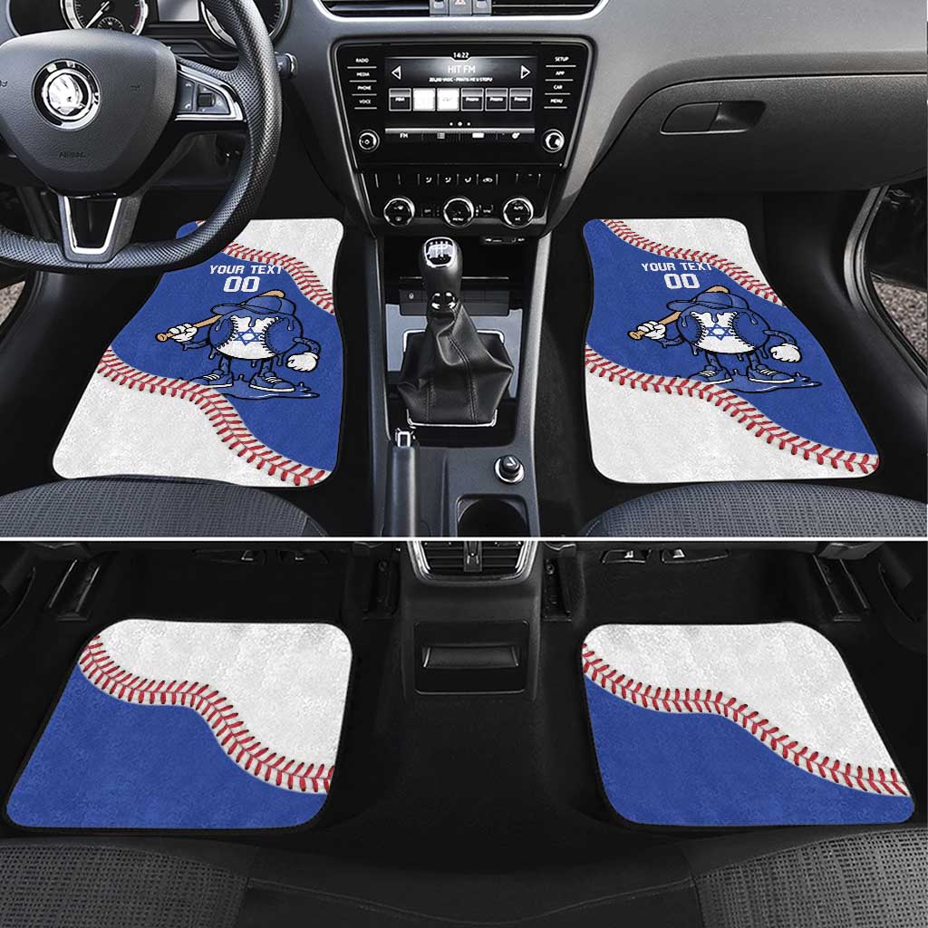 Israel 2026 Baseball Custom Car Mats Go Champions Drip Style