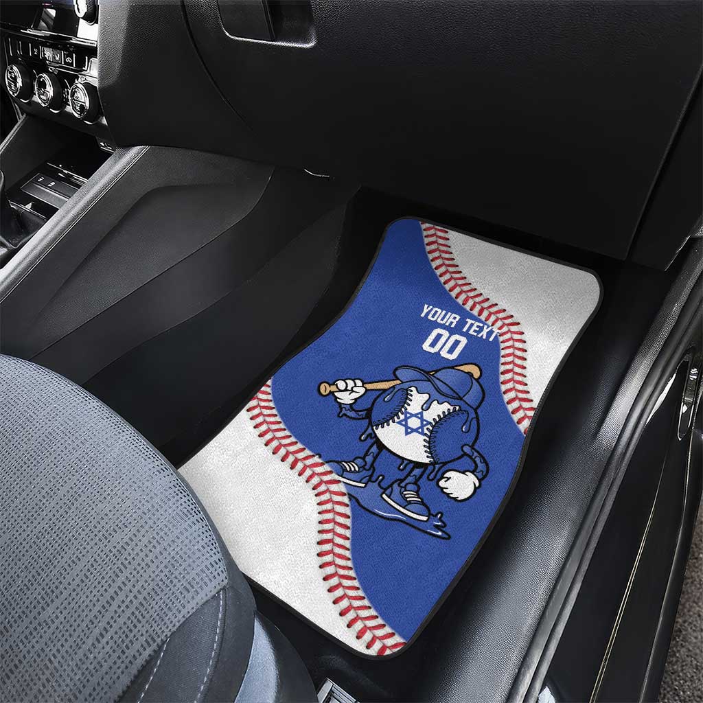 Israel 2026 Baseball Custom Car Mats Go Champions Drip Style