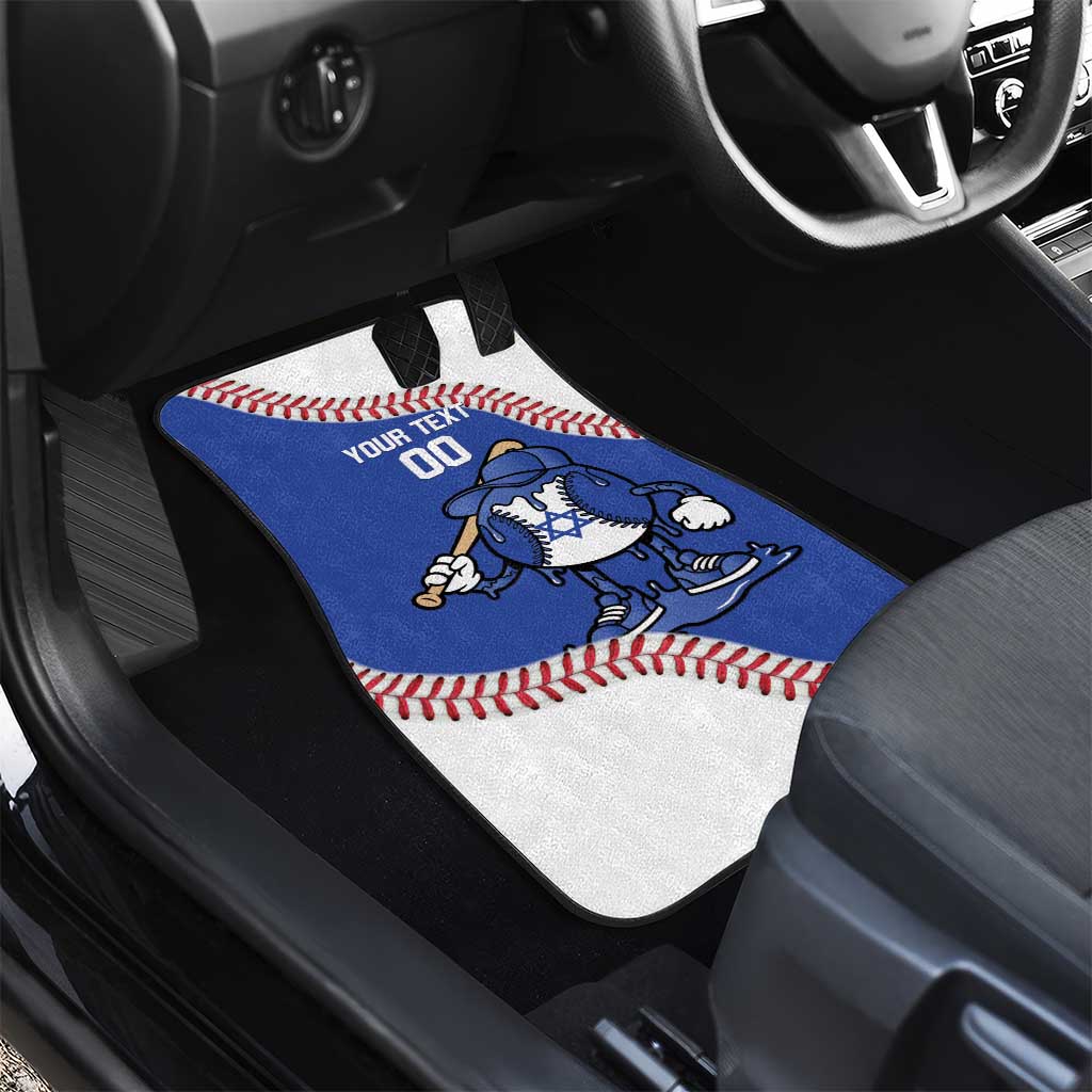 Israel 2026 Baseball Custom Car Mats Go Champions Drip Style