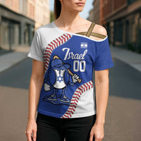 Israel 2026 Baseball Custom Cross Shoulder Shirt Go Champions Drip Style