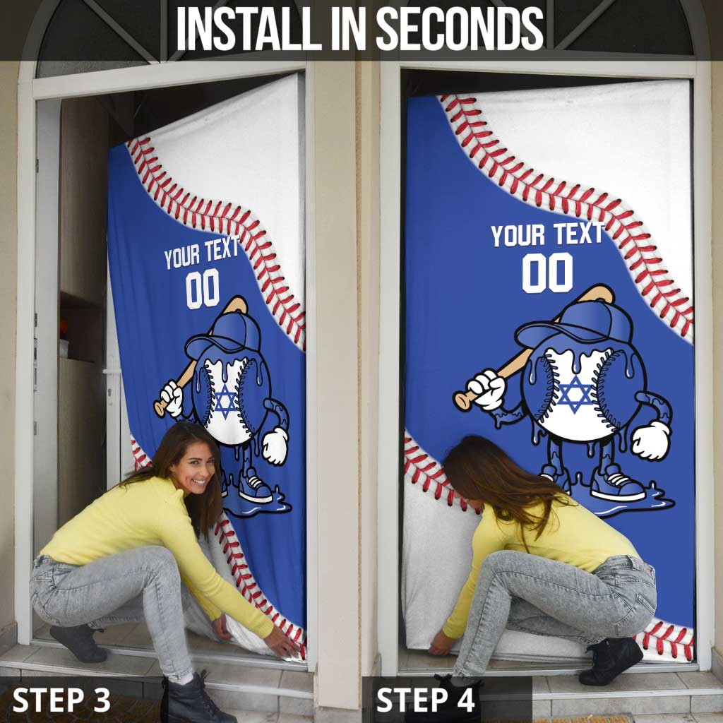 Israel 2026 Baseball Custom Door Cover Go Champions Drip Style