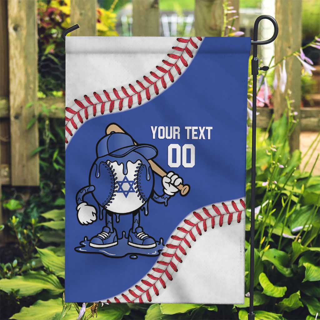 Israel 2026 Baseball Custom Garden Flag Go Champions Drip Style
