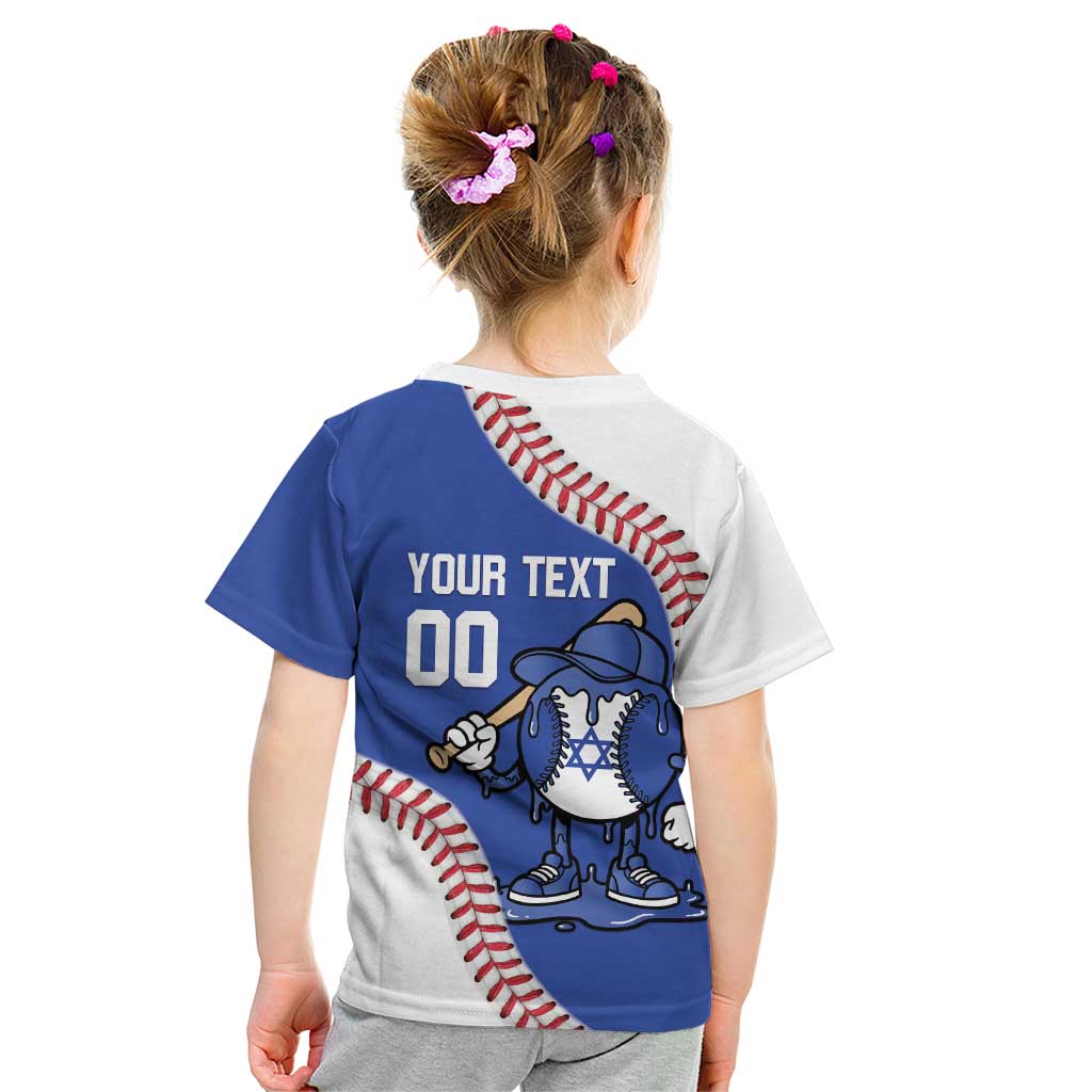 Israel 2026 Baseball Custom Kid T Shirt Go Champions Drip Style