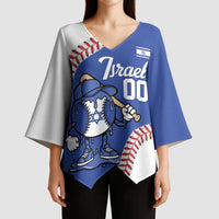 Israel 2026 Baseball Custom Kimono Sleeve Blouse Go Champions Drip Style