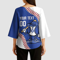 Israel 2026 Baseball Custom Kimono Sleeve Blouse Go Champions Drip Style