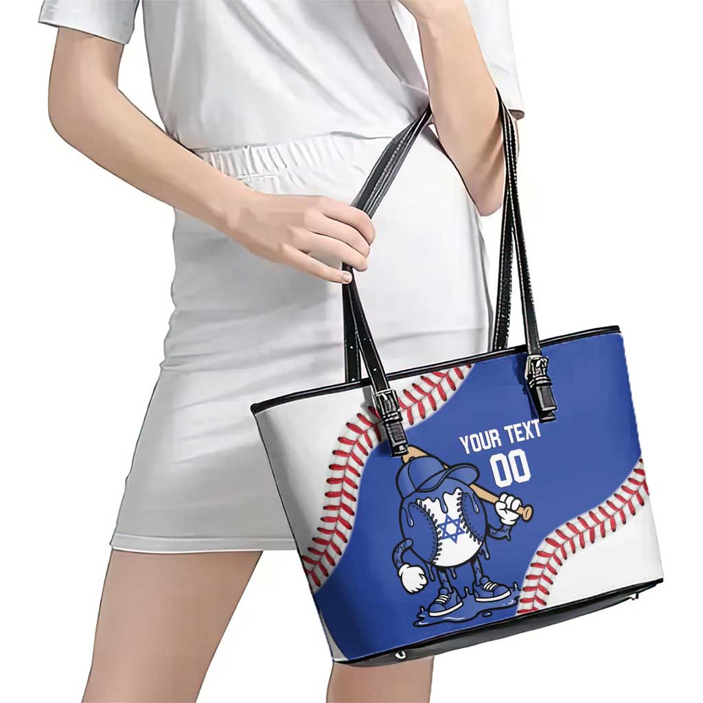 Israel 2026 Baseball Custom Leather Tote Bag Go Champions Drip Style