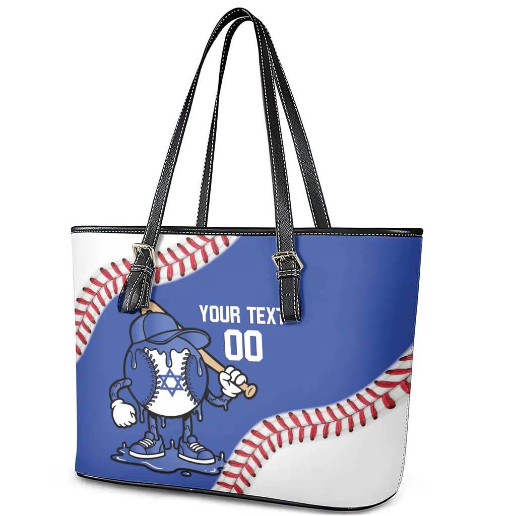 Israel 2026 Baseball Custom Leather Tote Bag Go Champions Drip Style