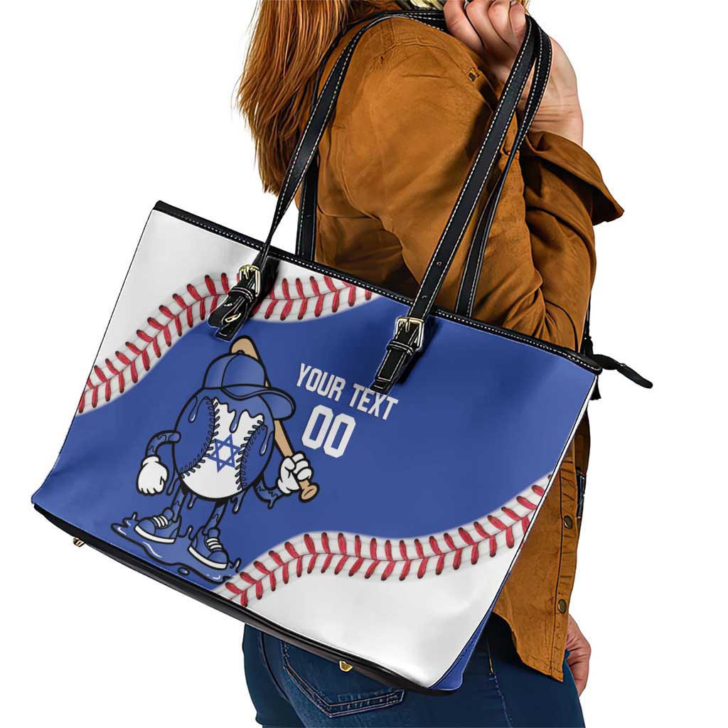 Israel 2026 Baseball Custom Leather Tote Bag Go Champions Drip Style