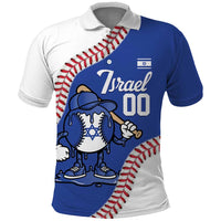 Israel 2026 Baseball Custom Polo Shirt Go Champions Drip Style