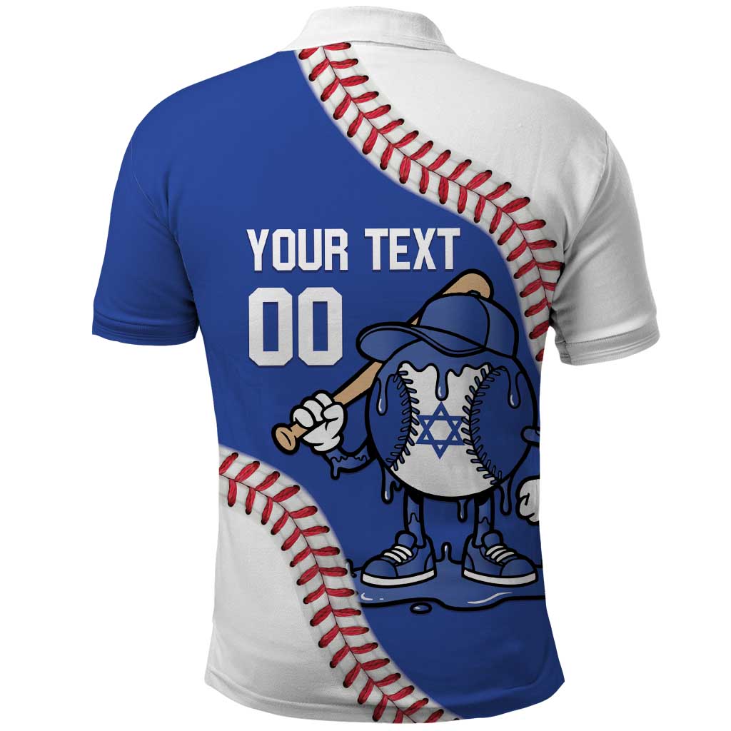 Israel 2026 Baseball Custom Polo Shirt Go Champions Drip Style