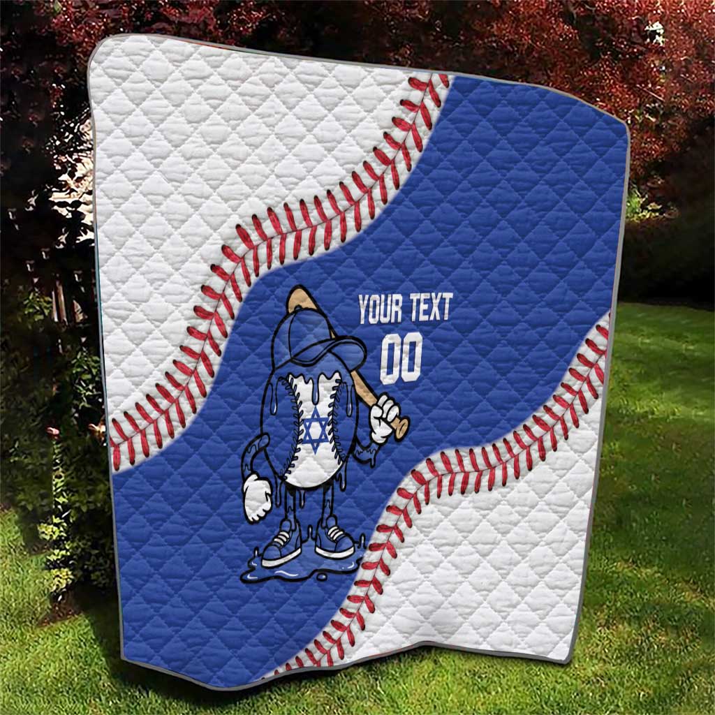 Israel 2026 Baseball Custom Quilt Go Champions Drip Style