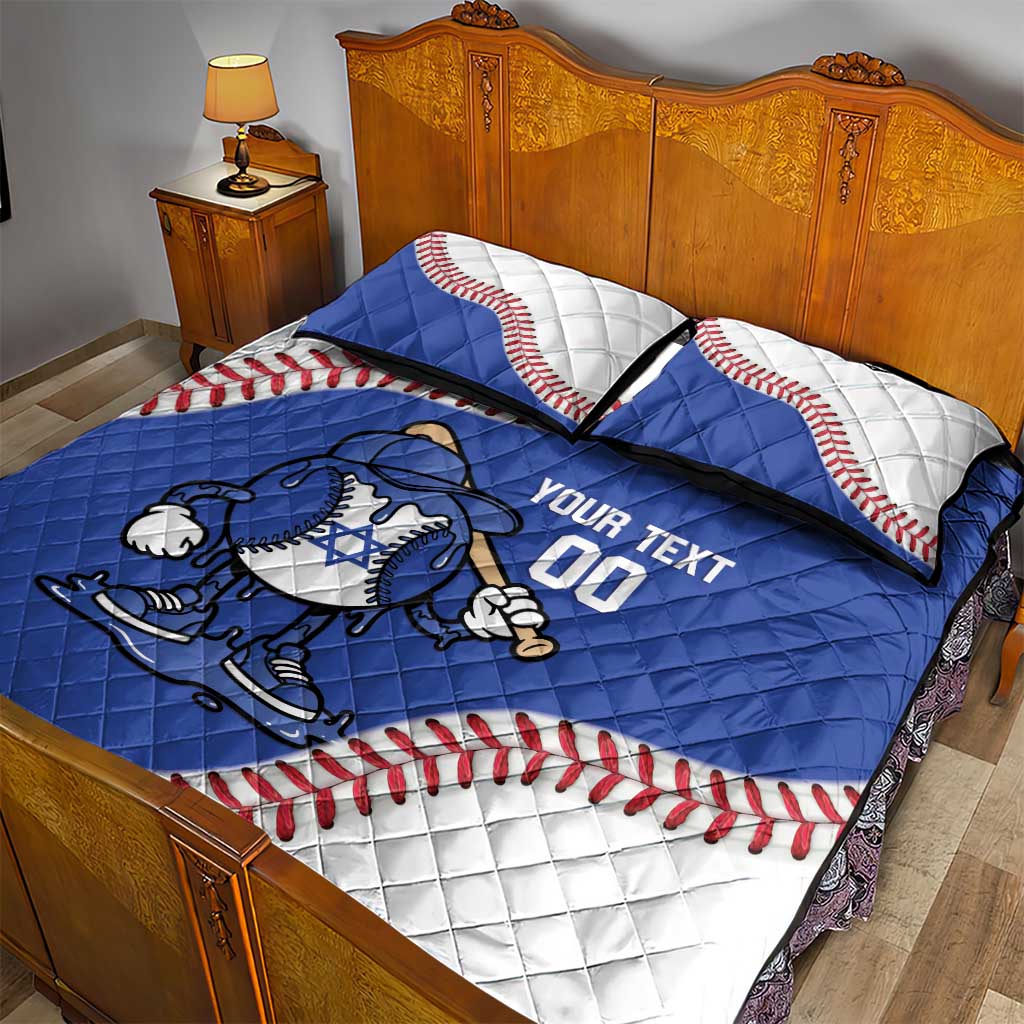 Israel 2026 Baseball Custom Quilt Bed Set Go Champions Drip Style