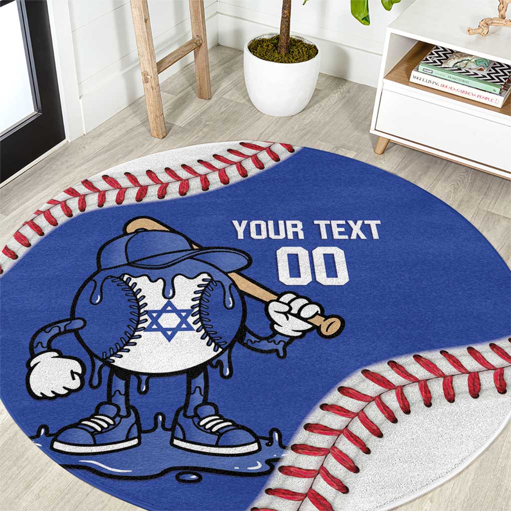 Israel 2026 Baseball Custom Round Carpet Go Champions Drip Style